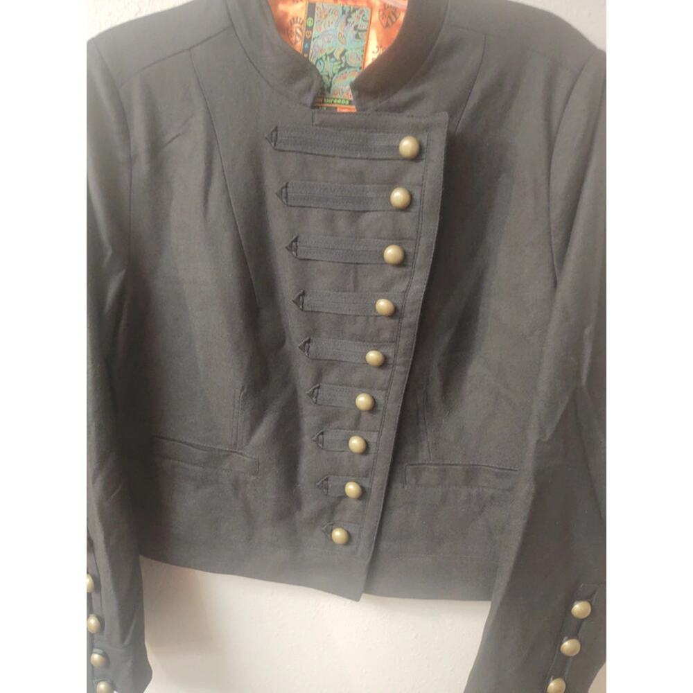 2OB Threads black jacket blazer LG - Picture 2 of 10